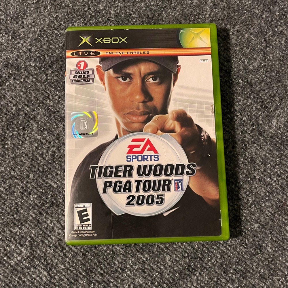 Tiger Woods PGA Tour 2005 Microsoft Xbox EA Sports Golf Game CIB Complete